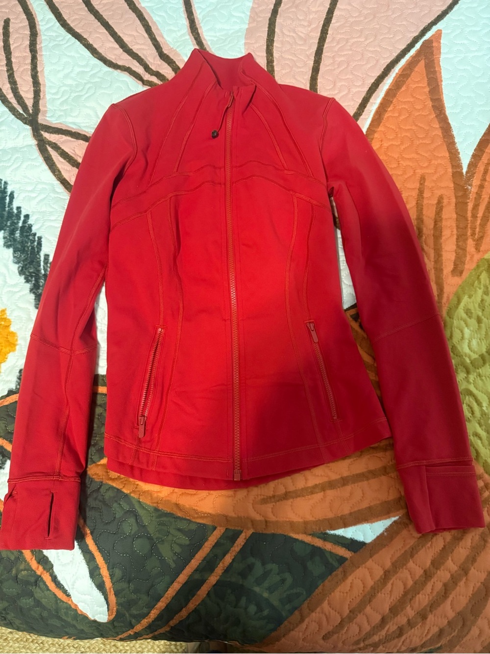 lululemon athletica Red Full-Zip Define Jacket